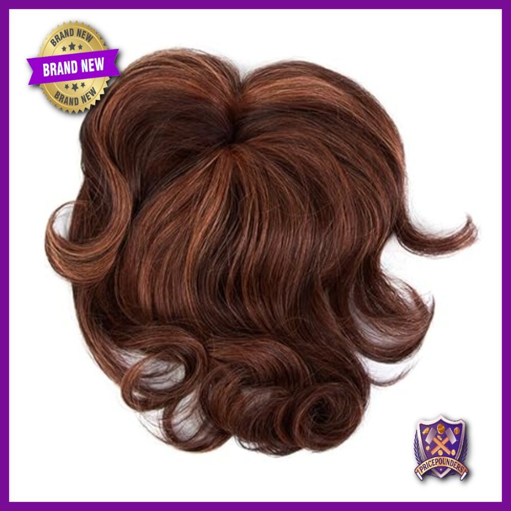 10" Human Hair Topper with Monofilament Base for Thinning Hair